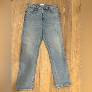 Zara Light Blue Women's Straight Jeans